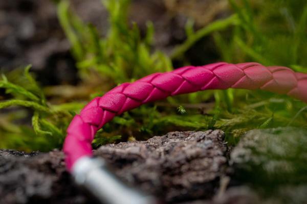 Energiearmband aus Leder (Pink)